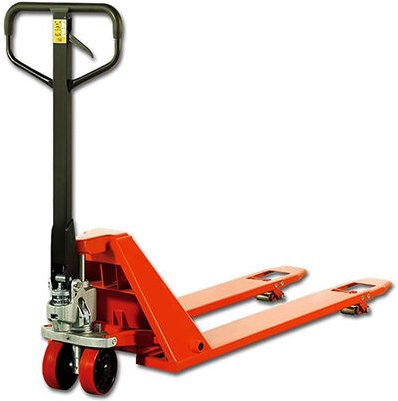 Niederhubwagen mit Handbetrieb, 2 t - Gabeln 1150 x 540 mm - Spezialpalette - Flacher Rahmen 51 mm - Logistik, Industrie...