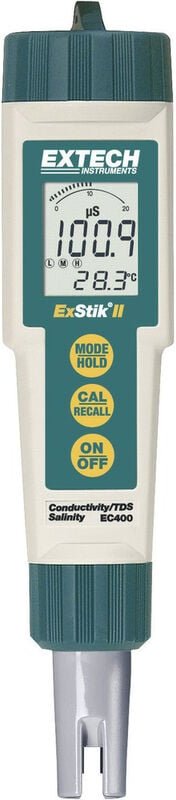 EC400 Kombi-Messgerät Gelöste Teilchen (tds), Leitfähigkeit, Salinität, Temperatur - Extech