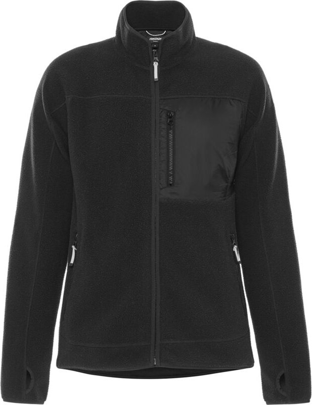 FRISTADS 300892-940 Argon Micro Webpelz-Fleecejacke Damen Gr.L Schwarz