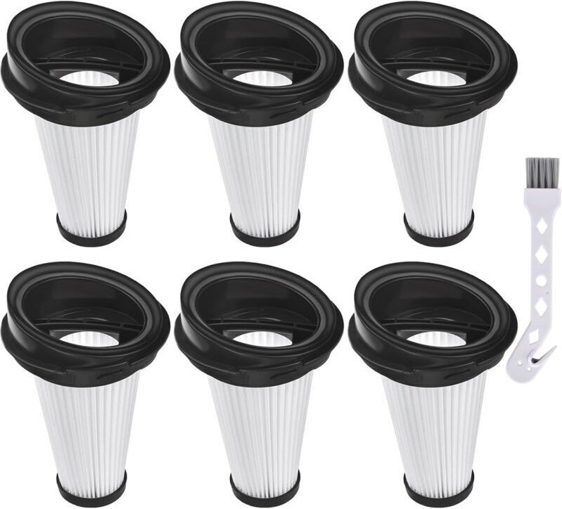 6 Stück Ersatzfilter für Grundig VCH9929L VCH9930 VCH9930 VCH9931 VCH9932 2 in 1 Akku-und Handstaubsauger,Hepa Filter Er...