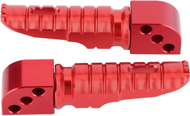 AKLOSIPY Fußrasten hinten aus Aluminiumlegierung für 250 Z800 Z650 Z900 Z1000SX - Stilvoll, einfache Montage (Rot)