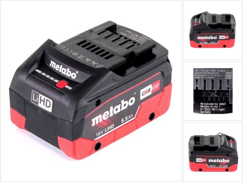 Metabo - LiHD Akkupack 18 v 5,5 Ah