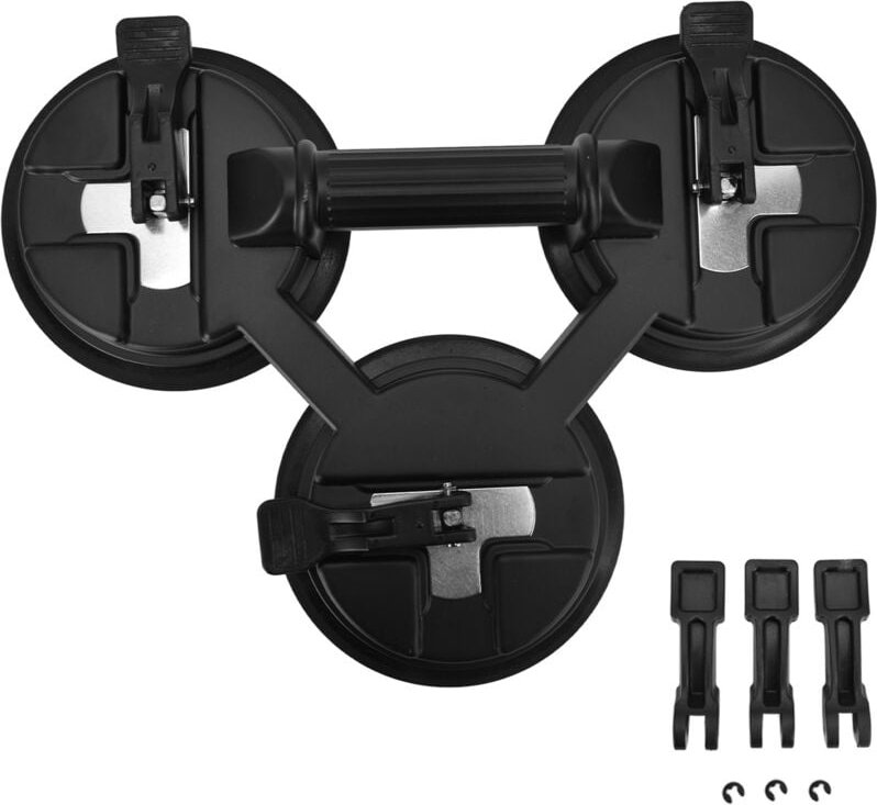 Leistungsstarker Glasheber, robuster Aluminium-Drei-Klauen-Saugnapf-Extraktor