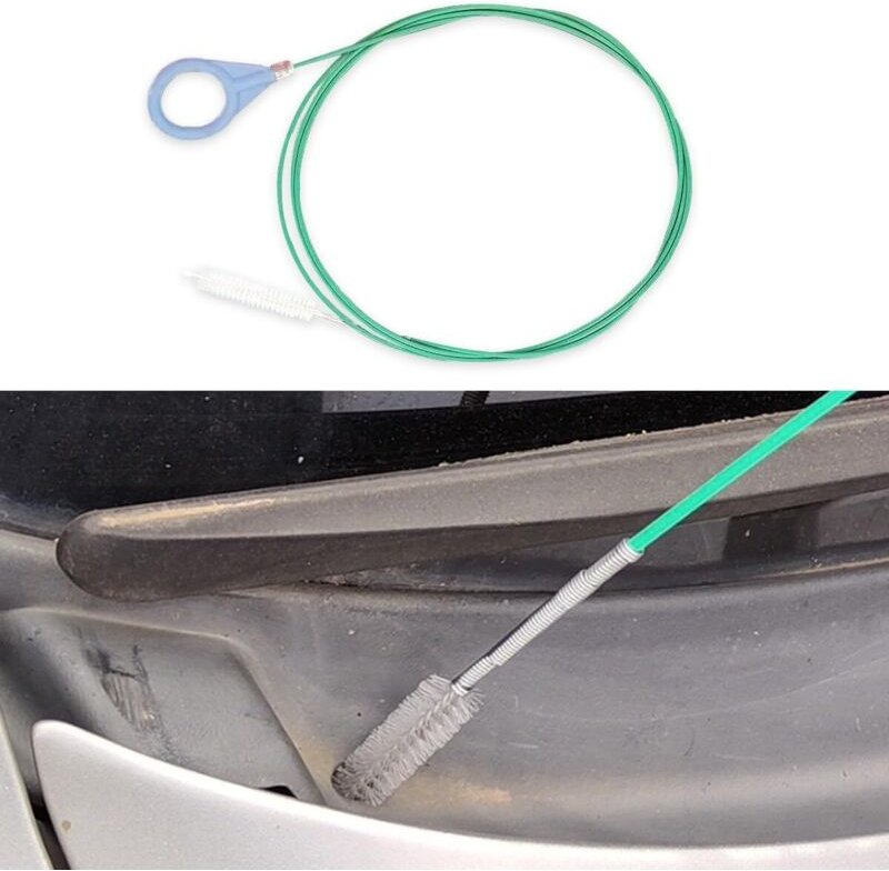 Tigrezy - Abflussreinigungswerkzeug für Auto-Schiebedach, 2 m flexible Abflussbürste, lange Rohrreiniger fürs Auto, Rohr...