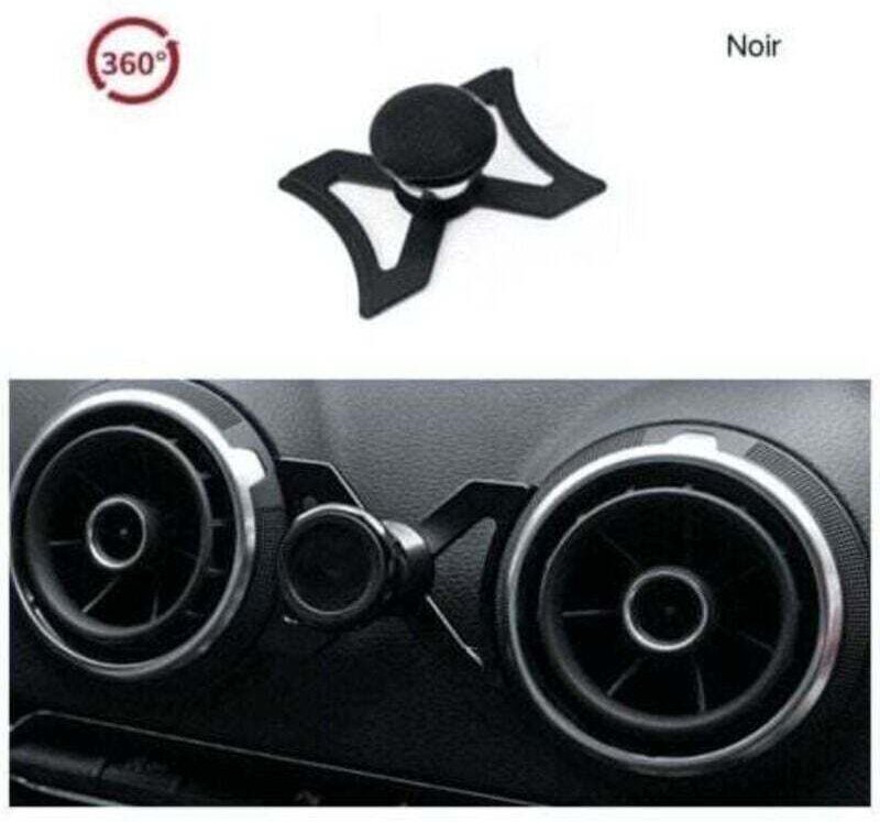 Auto-Handyhalterung für Audi A3 S3 RS3 8V (2012–2016), 360° drehbare Lüftungsschlitzhalterung, GPS-Autozubehör, Schwarz