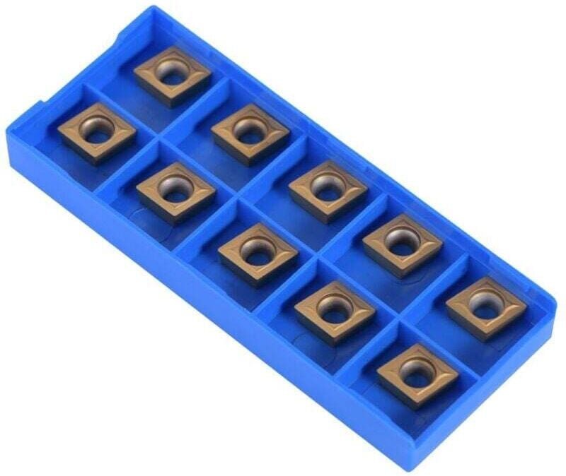 10 Stück Hartmetall-Dreheinsätze CCMT09t304 CCMT32.5 Hartmetall-Dreheinsätze CNC-Hartmetall-Einsätze Schneidwerkzeug Met...