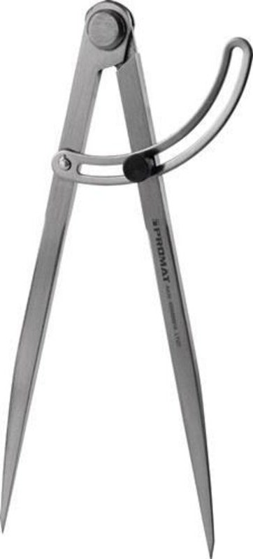 Spitzzirkel L.200mm m.Stellbogen