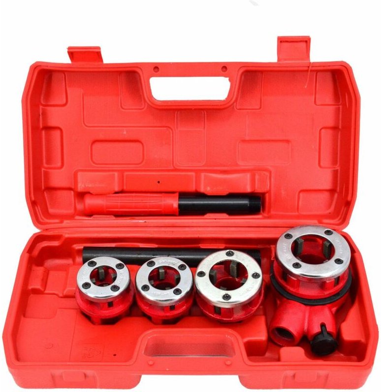 AWTOOLS Rohrgewindeschneider-Set, 4-teilig, 1/2", 3/4", 1", 1-1/4", im Koffer