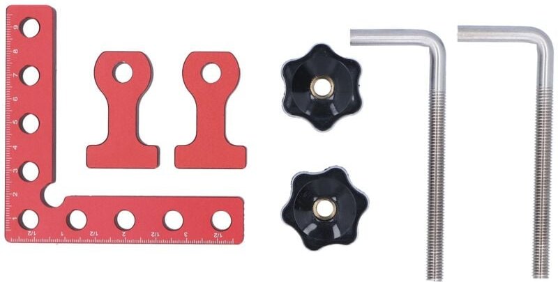 Aluminium-F-Klemme, verstellbare F-Klemme, Holzbearbeitungsklemme mit Pappelholzgriff, für Holzbearbeitungs-Spannwerkzeu...