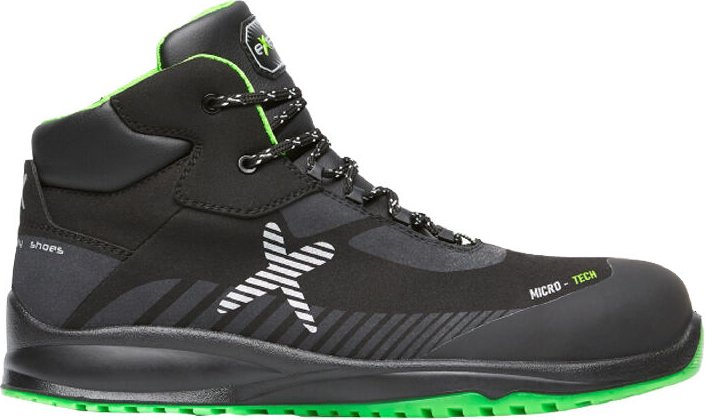 Fury S3 esd src Sicherheitshochschuhe - 45 eu - Schwarz / Grün - Exena