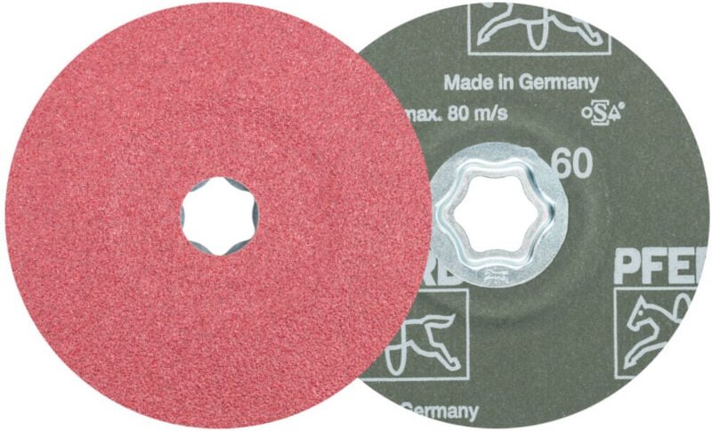 Pferd - tools 64192106 Fiberscheibe combiclick co ø 125 mm Körnung 60 Stahl, Guss,