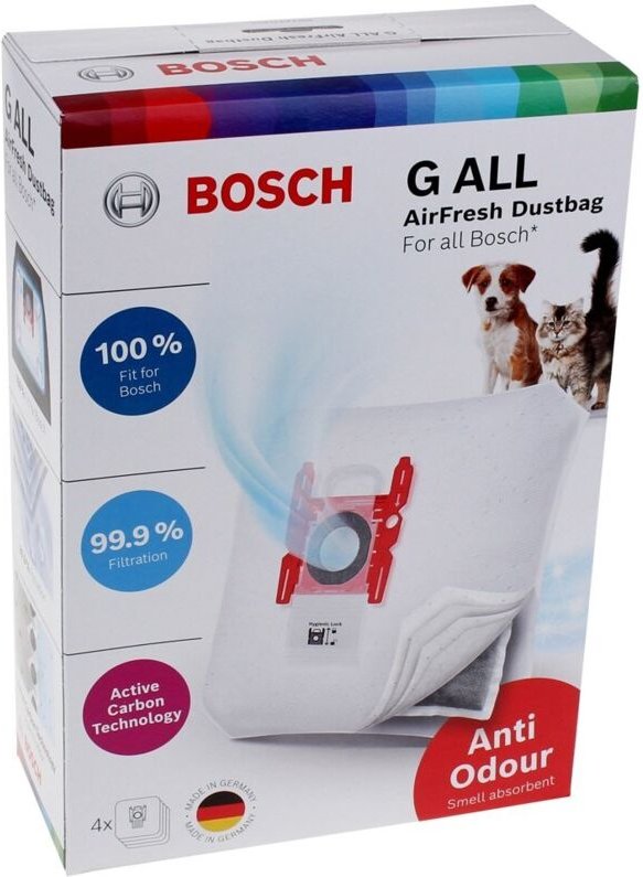Bosch - filterbeutel airfresh g allfür bodenstaubsauger 4stk - 17002915 - 4242005494798
