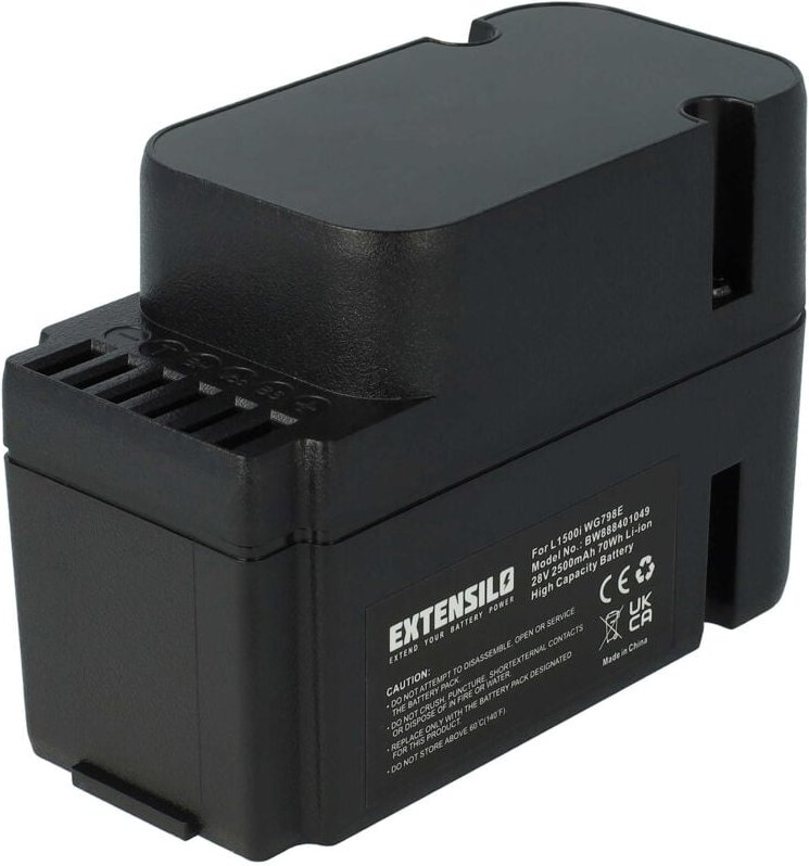 EXTENSILO Akku kompatibel mit Worx Landroid WG796E Rasenmäher (2500mAh, 28V, Li-Ion)