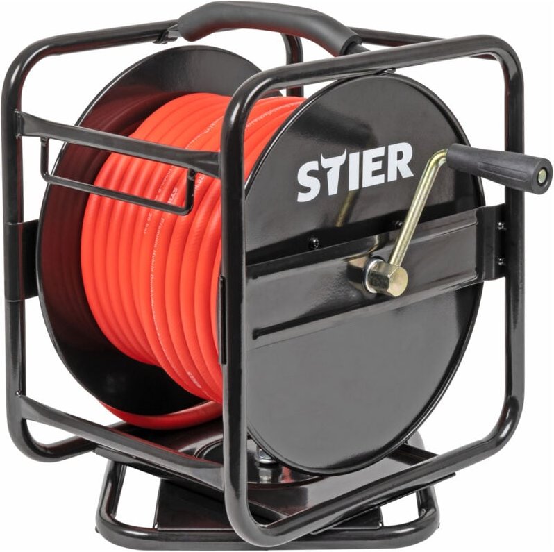 Druckluft Schlauchtrommel inkl. Wandhalterung, Druckluftschlauch SBT-30, max. Druck 20 bar, ø 8 mm, ausziehbare Länge 30...