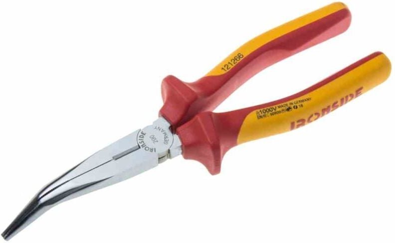 VDE-Flachrundzange 200 mm 45° geprüft bis 1000 v