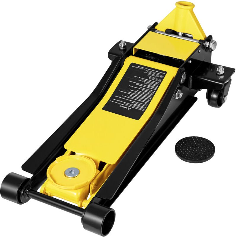 Mophorn Hydraulischer Rangierwagenheber mit niedrigem Profil, 2 t Tragkraft, Doppelkolben-Schnellhubpumpe, Hubbereich vo...