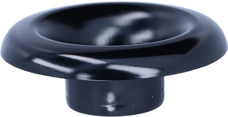 Schwarz 4 Zoll Kaltlufteinlass Turbo Horn Velocity Stack Adapter Dekoration CNC Aluminium Autozubehr