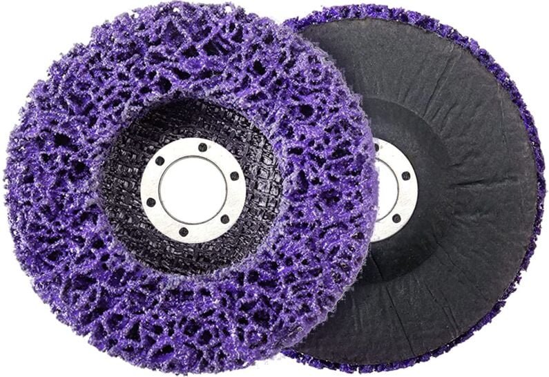 Ersandy - Reinigungsscheiben, Schleifscheibe für Winkelschleifer, 2 Stück, Edelstahl-Reinigungsscheibe, 125 mm, Schleif-...