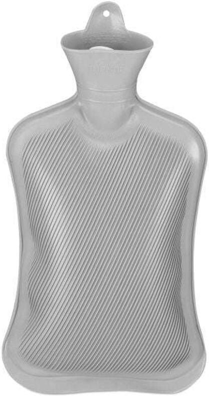 Grey hot water bottle 2l