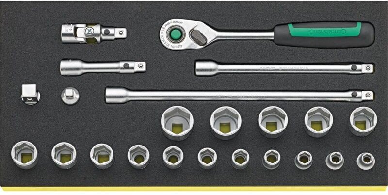 Stahlwille TCS 456/16/7QR Steckschlüssel-Satz 3/8" t 3/8" Steckschluesseleinsaetzen