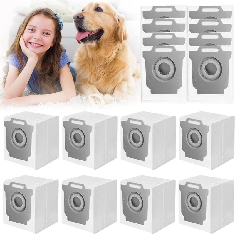 16 kompatible Staubsaugerbeutel mit iRobot Roomba Serie i & s & j, iRobot Roomba i7+ i7Plus i3+(3550) i4+(4552)i6+ j7+(7...