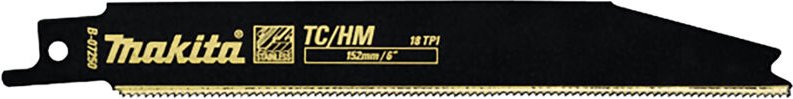 Makita Reciprosägeblatt für Metall 152 mm • 18 • HM • 2 Stk.