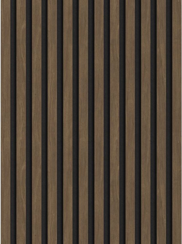 Mexen Lam-F akustische Wandpaneele 275 x 30 cm, Filz 8 mm, technisches Furnier, Kakaonuss - S105-275307-3015-018