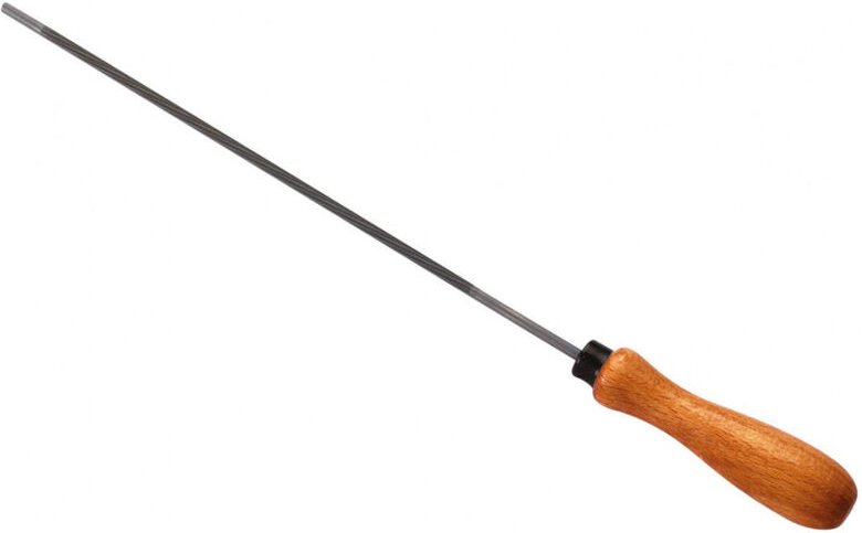 Runde Lime für Kettensäge mit Griff Holz ø 4 x 150