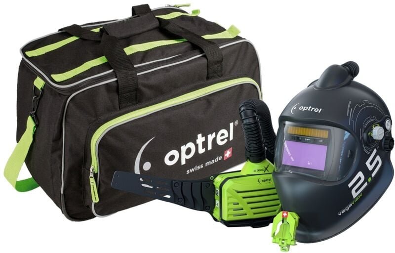 ELMAG Optrel e3000X mit vegaview 2.5 -TC (4580.050), Automatik Schweißhelm inkl. Frischluftsystem, DIN 2,5/8-12, inkl. A...