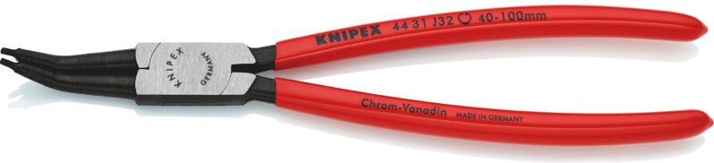 44 31 J32 Sicherungsringzange für Innenringe in Bohrungen 45° gewinkelt mit Kunststoff überzogen schwarz atramentiert 22...