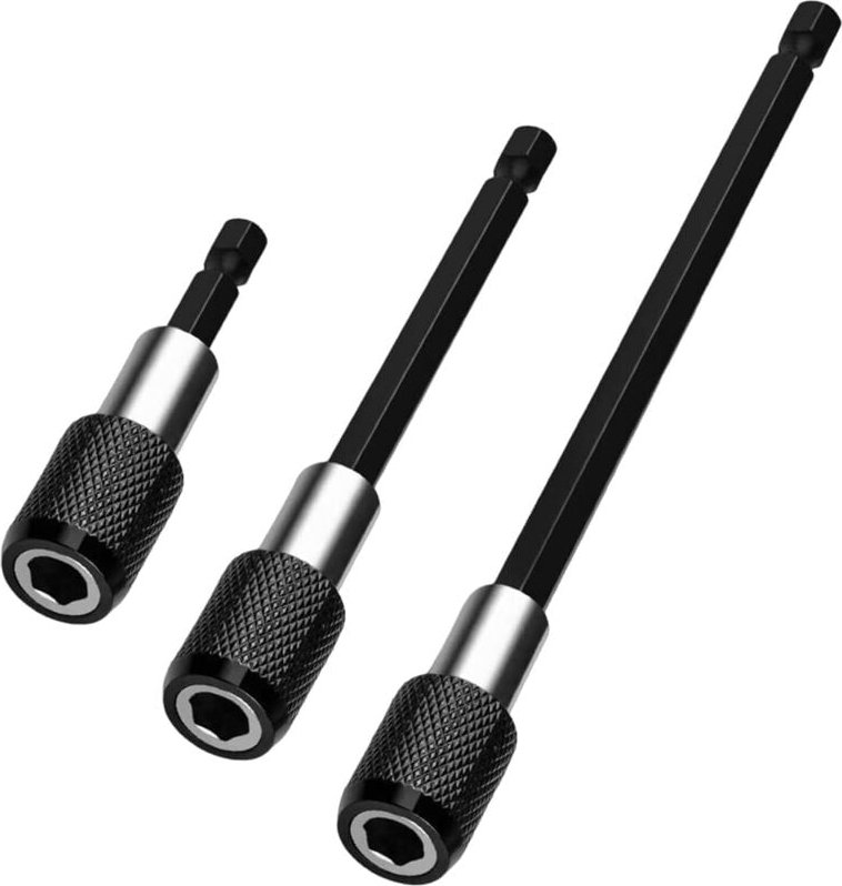 3-teiliger Schnellwechsel-Bithalter, magnetische Bohrerverlängerung, 1/4-Zoll-Sechskantschaft für 60/100/150 mm Bohrer
