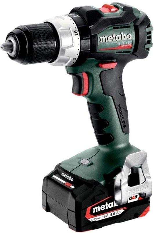 Metabo - Schlagbohrmaschine - sb 18V - lt bl 2 x 4,0 Ah Li-Power, asc 55, Koffer - 602316500