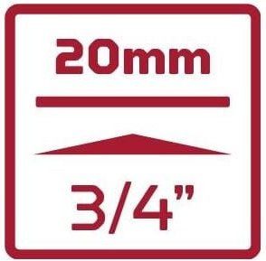 R73003318 Kraftschraubereinsatz 3/4' 6-kant 33 mm Länge 90 mm