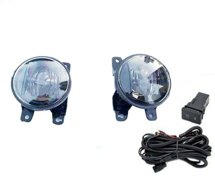 1 paar Auto Vorderen Stoßfänger Led-nebelscheinwerfer Montage Fahren Lampe Foglight Verdrahtung Schalter Set Für 2022 20...