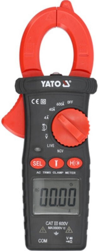 Echteffektivwert-Wechselstrom-Stromzange 600 A – YT-730935