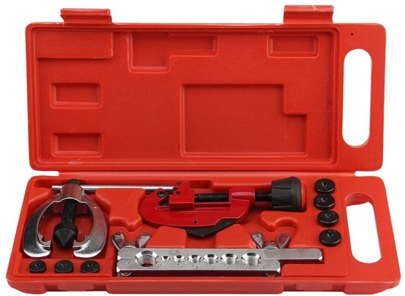 Kupfer-Bremskraftstoffleitungs-Reparaturwerkzeugsatz mit doppelter Bördelmatrize für die Kältetechnik