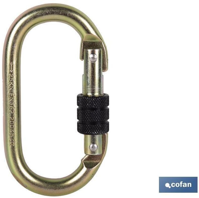 Sicherheitskarabiner mit Gewinde