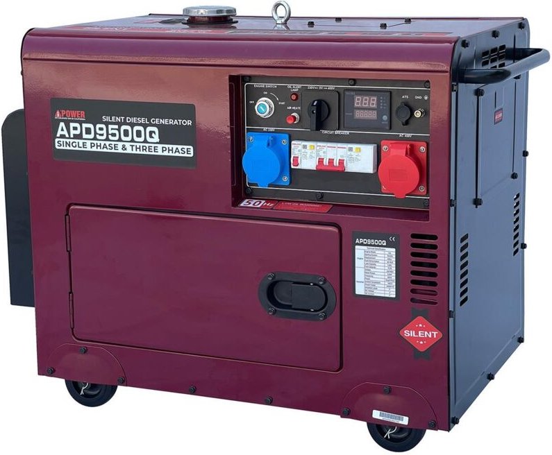 AiPOWER Diesel Stromaggregat Full Power 8 KVA APD9500Q 400V/230V