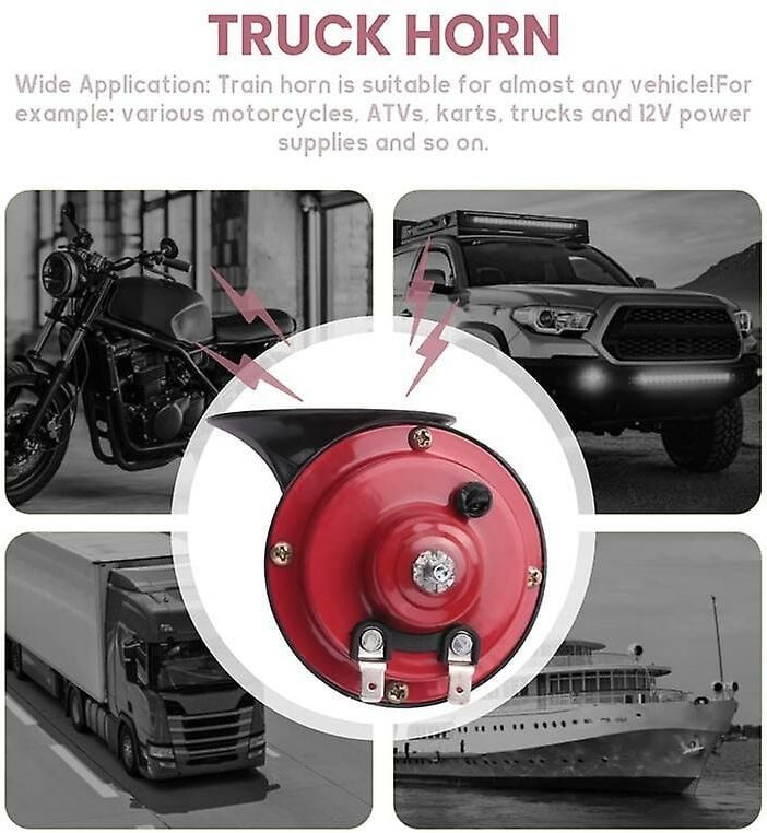 300db Super Laute Hupe Für Lkw Boot Auto Luft Elektrische Schnecke Einzel Horn 12v Wasserdichte Motorrad H
