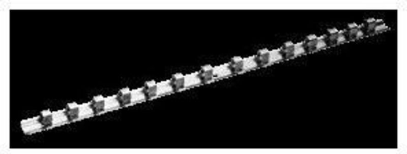 Vh 30 Federklemmleiste für 14 Einsätze 3/8'