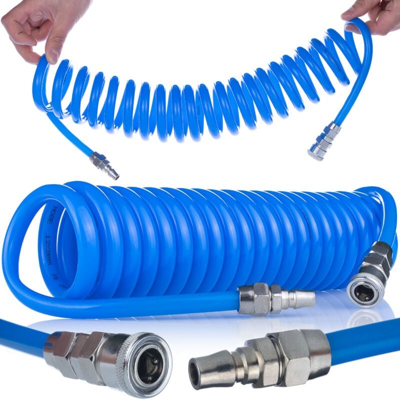 Polyurethan-Spiral-Pneumatikschlauch 8x12mm 5m