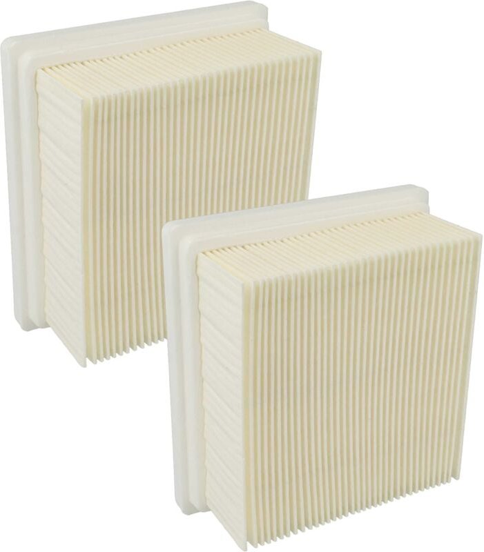 vhbw 2x Flachfaltenfilter L - M kompatibel mit CONEL CTOOLASS18VC0, VE1 Staubsauger