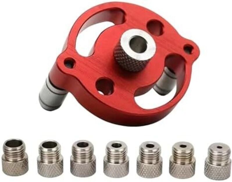 3/4/5/6/7/8/9/10 mm selbstzentrierendes vertikales Bohrlehren-Set, Bohrbuchsen, gerader Locher für die Holzbearbeitung,