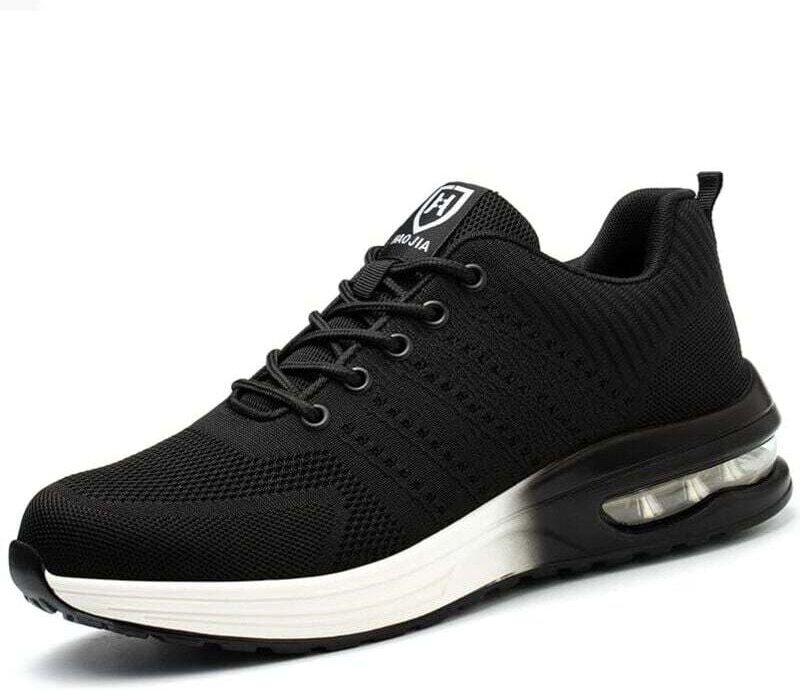 Leichte und bequeme Sicherheitsschuhe mit Stahlkappe für Damen und Herren, rutschfest und unverwüstlich, mit Luftpolster...