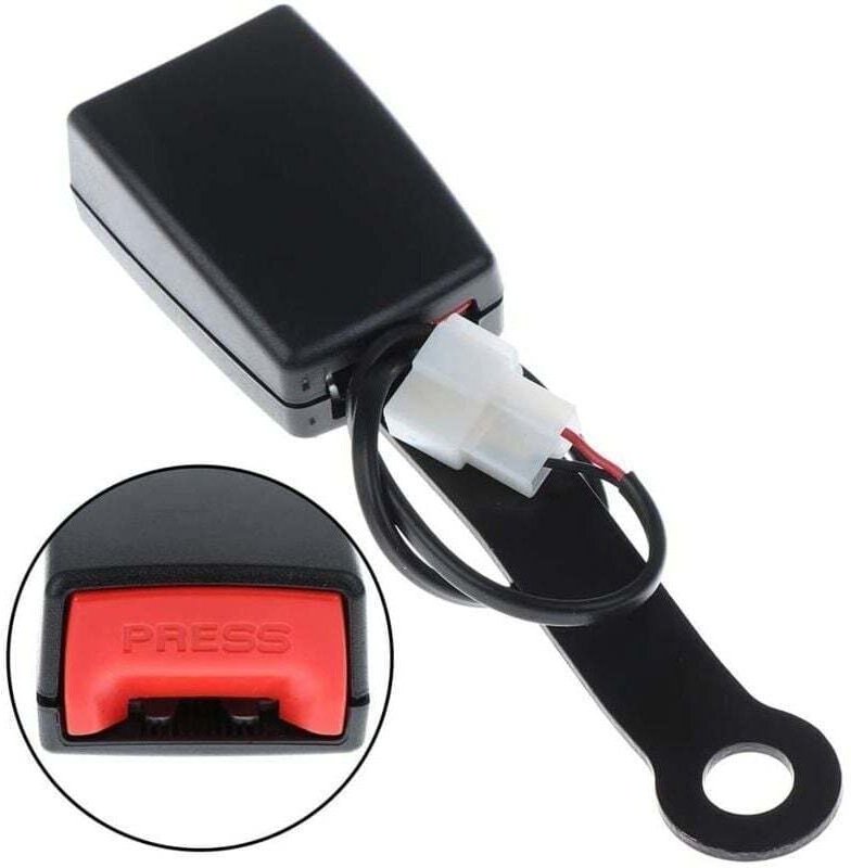 Hebilla de cinturón de seguridad delantero de coche, 2 unidades, conector de enchufe Camlock, hebilla de advertencia, in...