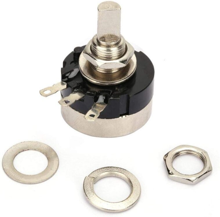 RV24YN20F 5K Potentiometer B502, 2W 5K Potentiometer, einstufiger Widerstand, B502 Hochpräzisions-Kohleschichtpotentiome...