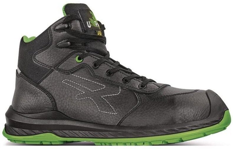 U-Power Niagara S3 CI SRC ESD hohe Sicherheitsschuhe - 42 EU - Negro /Verde