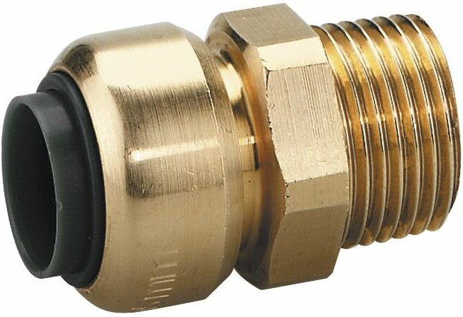 Einschraubsteckverbinder gerade ag 1/2' für 22 mm Druckluftrohr - Schneider