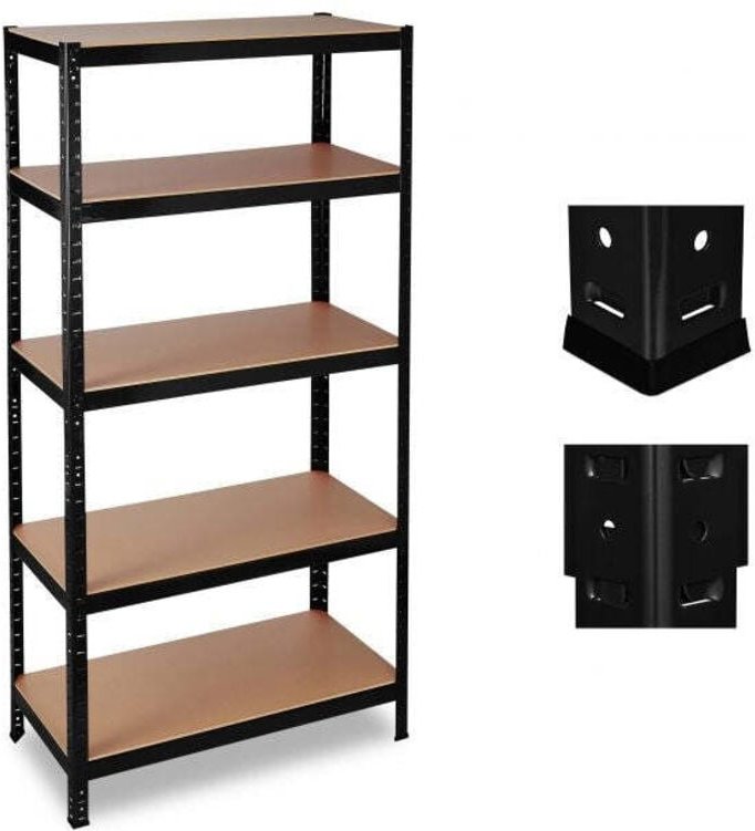 Lagerregal 180x90x60 schwarz