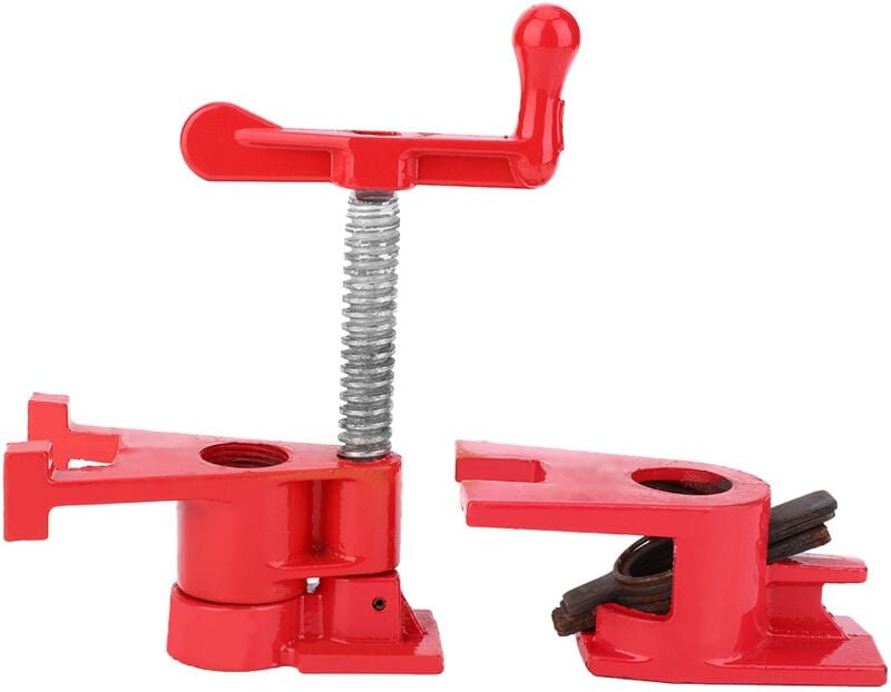 Rohrklemme, Holzklemme, Schnellspannklemme, 3/4"-Klemme, Vertikale Schnellspannvorrichtung für Holz mit Kurbel, Metallwe...